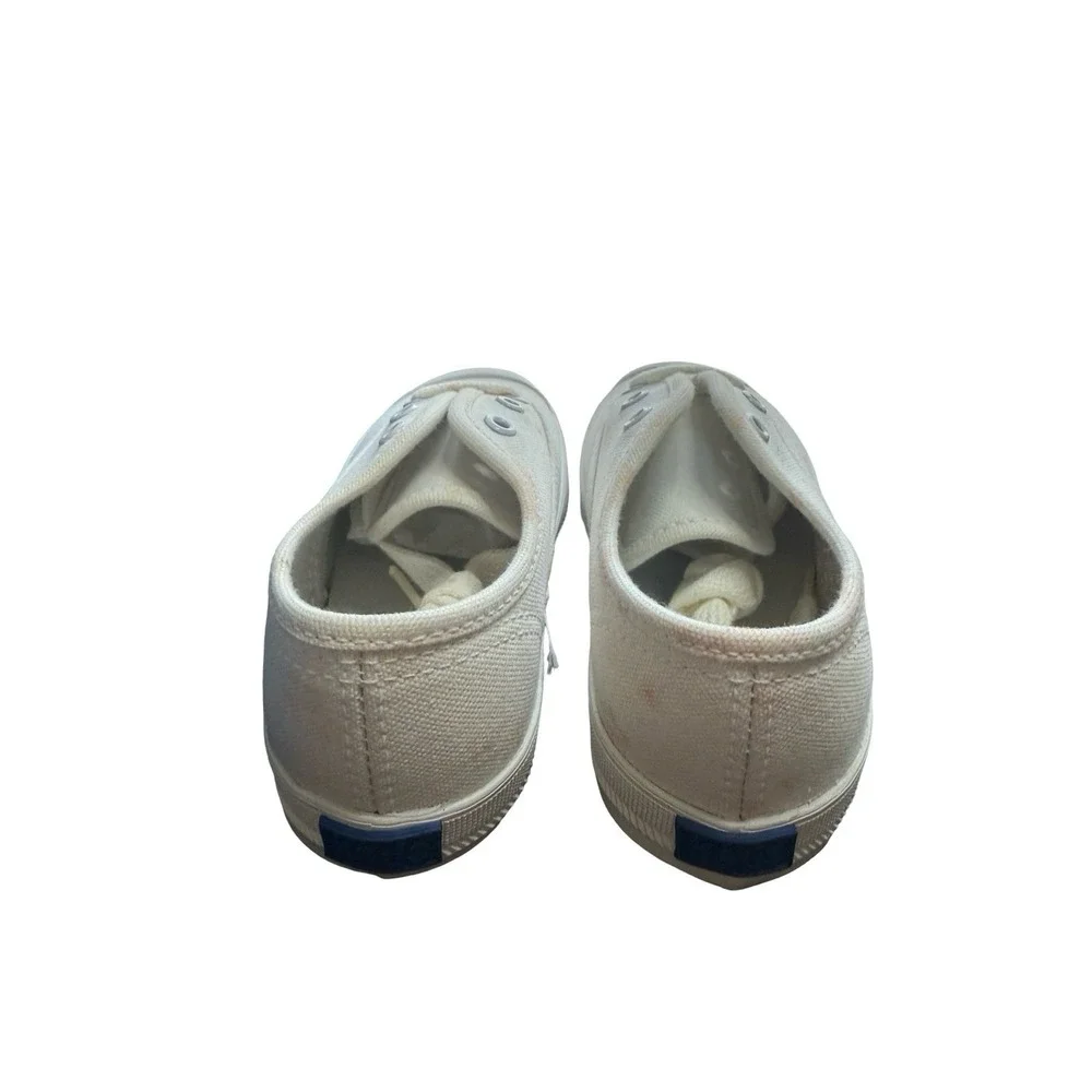 Vintage Childs white canvas KEDS sz 9 W new with‎ defects marks